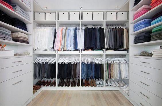 How to organize the clothes in your closet